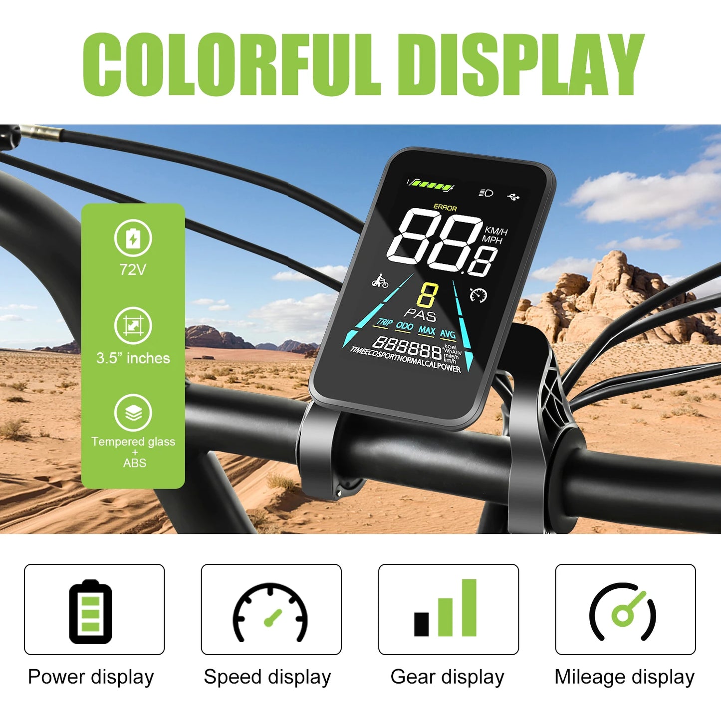 E-Bikes Global Electric Bike Conversion Kit 72V 3000W Hub Motor