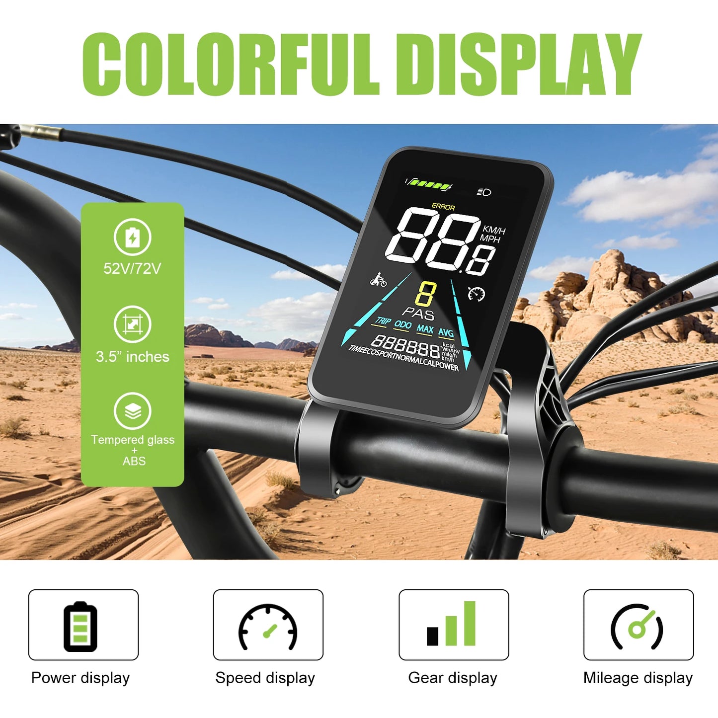 E-Bikes Global Electric Bike Conversion Kit 52V 2000W Hub Motor